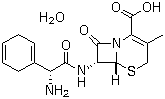 头孢拉定一水合物分子结构 (CAS 75975-70-1)