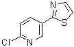 2-氯-5-(2-噻唑基)吡啶分子结构 (CAS 760193-03-1)