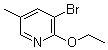 3-溴-2-乙氧基-5-甲基吡啶分子结构 (CAS 760207-82-7)