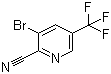 3-溴-5-(三氟甲基)吡啶-2-甲腈分子结构 (CAS 760207-85-0)