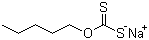 二硫代碳酸 O-戊酯钠盐分子结构 (CAS 7607-99-0)
