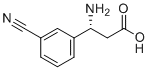 (R)-3-氨基-3-(3-氰基苯基)丙酸分子结构 (CAS 761396-82-1)