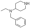 N-乙基-N-(苯基甲基)-4-哌啶胺分子结构 (CAS 76167-64-1)