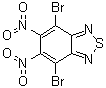 4,7-二溴-5,6-二硝基苯并[c][1,2,5]噻二唑分子结构 (CAS 76186-72-6)