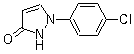 1-(4-氯苯基)-2H-吡唑啉-3-酮分子结构 (CAS 76205-19-1)