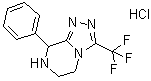 8-苯基-3-(三氟甲基)-5,6,7,8-四氢-[1,2,4]三唑并[4,3-a]吡嗪盐酸盐分子结构 (CAS 762240-94-8)