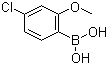 4-氯-2-甲氧基苯硼酸分子结构 (CAS 762287-57-0)