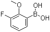3-氟-2-甲氧基苯硼酸分子结构 (CAS 762287-59-2)