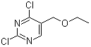 2,4-二氯-5-(乙氧基甲基)嘧啶分子结构 (CAS 7627-39-6)