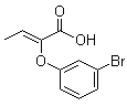 (2Z)-2-(3-溴苯氧基)-2-丁烯酸分子结构 (CAS 763084-49-7)