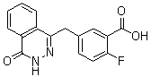 2-Fluoro-5-(4-oxo-3,4-dihydrophthalazin-1-ylmethyl)benzoic acid molecular structure (CAS 763114-26-7)