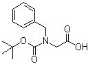 N-苄基-N-叔丁氧羰基甘氨酸分子结构 (CAS 76315-01-0)