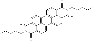 结构式 CAS# 76372-75-3, N,N'-二戊基-3,4,9,10-苝二甲酰亚胺