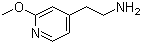 2-甲氧基-4-吡啶乙胺分子结构 (CAS 764708-27-2)