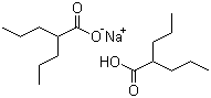 双丙戊酸钠分子结构 (CAS 76584-70-8)
