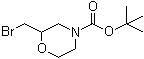 2-Bromomethylmorpholine-4-carboxylic acid tert-butyl ester molecular structure (CAS 765914-78-1)