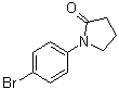 1-(4-溴苯基)-2-吡咯烷酮分子结构 (CAS 7661-32-7)