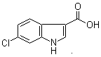 6-氯吲哚-3-甲酸分子结构 (CAS 766557-02-2)