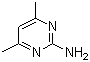 2-氨基-4,6-二甲基嘧啶分子结构 (CAS 767-15-7)