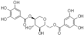 茶条槭素 A分子结构 (CAS 76746-56-0)