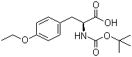 N-叔丁氧羰基-O-乙基-L-酪氨酸分子结构 (CAS 76757-91-0)
