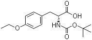 N-叔丁氧羰基-O-乙基-D-酪氨酸分子结构 (CAS 76757-92-1)