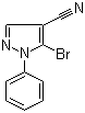 5-溴-1-苯基-1H-吡唑-4-甲腈分子结构 (CAS 76767-44-7)