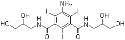 5-氨基-2,4,6-三碘-N,N'-双(2,3-二羟基丙基)-1,3-苯二甲酰胺分子结构 (CAS 76801-93-9)