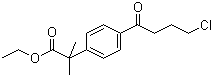 4-(4-氯-1-氧代丁基)-alpha,alpha-二甲基苯乙酸乙酯分子结构 (CAS 76811-97-7)