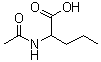 N-乙酰基-DL-正缬氨酸分子结构 (CAS 7682-15-7)