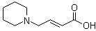 (2E)-4-(1-哌啶基)-2-丁烯酸分子结构 (CAS 768341-84-0)