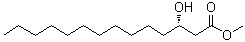 (S)-3-羟基十四烷酸甲酯分子结构 (CAS 76835-67-1)