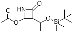 4-乙酰氧基氮杂环丁酮分子结构 (CAS 76855-69-1)