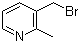 3-(溴甲基)-2-甲基吡啶分子结构 (CAS 76915-53-2)