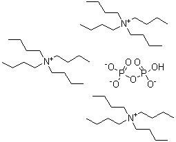 三(四丁基铵)焦磷酸盐分子结构 (CAS 76947-02-9)
