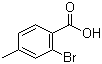 2-Bromo-4-methylbenzoic acid molecular structure (CAS 7697-27-0)