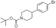 1-N-叔丁氧羰基-4-(4-溴苯基)哌啶分子结构 (CAS 769944-78-7)