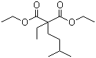 structure of CAS# 77-24-7, Diethyl ethyl(isoamyl)malonate;Ethyl(3-methylbutyl)propanedioic acid diethyl ester