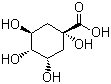 structure of CAS# 77-95-2, Quinic acid ;1,3,4,5-Tetrahydroxycyclohexanecarboxylic acid; D-(-)-Quinic acid