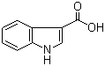 3-吲哚甲酸分子结构 (CAS 771-50-6)