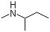 N-甲基-2-丁胺分子结构 (CAS 7713-69-1)