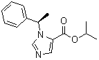 1-((1R)-1-苯基乙基)-1H-咪唑-5-羧酸异丙酯分子结构 (CAS 771422-77-6)
