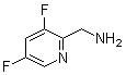 3,5-二氟吡啶-2-甲胺分子结构 (CAS 771574-56-2)