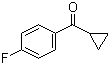 4-氟苯基环丙基甲酮分子结构 (CAS 772-31-6)