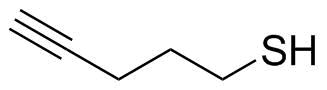 戊-4-炔-1-硫醇分子结构 (CAS 77213-88-8)