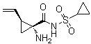 (1R,2S)-1-氨基-N-(环丙基磺酰基)-2-乙烯基环丙烷甲酰胺分子结构 (CAS 772337-53-8)