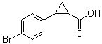 2-(4-溴苯基)-1-环丙烷羧酸分子结构 (CAS 77255-26-6)