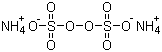 结构式 CAS# 7727-54-0, 过氧化硫酸铵; 过氧二硫酸铵; 过二硫酸铵; 过硫酸铵