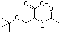 N-乙酰基-O-(叔丁基)-L-丝氨酸分子结构 (CAS 77285-09-7)