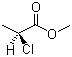(R)-(+)-2-氯丙酸甲酯分子结构 (CAS 77287-29-7)